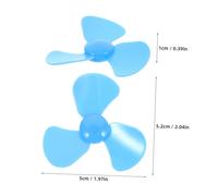 FUNOMOCYA 15 Pièces Mini Pales de Ventilateur Plastique pour Moteur Accessoires Mini Ventilateur DIY pour Projets Scolaires Lames Adaptées Aux Petites Turbines Électriques