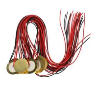 FUNOMOCYA 15 pièces Piezo Disc Elements Acoustic Guitar Drum Sound Trigger Sensor Brass Piezoelectric Pickup For Music Instruments