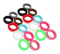 FUNOMOCYA 18 Pcs Lot de Serre-câbles Silicone Réutilisables Attaches Élastiques Colorées pour Gestion de Câbles Organiseurs Polyvalents pour Fils de Chargeur et Câbles Informatiques