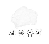 FUNOMOCYA 1ensemble Décorations Halloween avec Toile Araignée Et Araignées Simulées Accessoire Multifonction pour Créer Une Ambiance Effrayante Intérieur Et Extérieur