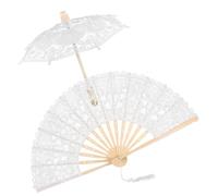 FUNOMOCYA 1Ensemble Dentelle De Mariage Ventilateur Accessoire De Photographie Élégant pour Cérémonies Et Événements Spéciaux