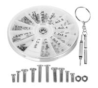 FUNOMOCYA 1ensemble Kit de Réparation de Lunettes avec Vis Inoxydables Tournevis Précision Étui de Rangement pour Montres Lunettes de Soleil et Réparations à Domicile