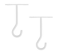 FUNOMOCYA 2 Ensembles Crochets de Plafond et Muraux pour Plantes Suspendues Charge Lourde Résistants Aux Intempéries Blancs pour Intérieurs et Extérieurs Supports Polyvalents pour