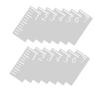 FUNOMOCYA 2 Ensembles Stencil de Mesure de Réutilisable Règle Plastique Transparente pour Mur Modèle Échelle de Hauteur Cartoon pour Garçon Fille