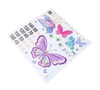 FUNOMOCYA 2 feuilles Toise Murale Garçon Fille avec Autocollants Décoratifs Amovibles Toise Croissance Pratique pour Chambre Garçon Fille Outil Mesure Évolutive et Décoration Murale Ludique