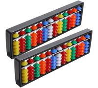 FUNOMOCYA 2 pièces Abacus Plastique Abaque Chinois Éducatif Rangées pour Apprendre à Compter Outil de Calcul et Portable pour Garçon Fille et Étudiants