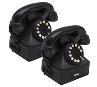 FUNOMOCYA 2 Pièces Accessoire De Téléphone Combiné De Téléphone Rétro Décor Rétro Adaptateur Téléphone Ethernet Téléphone à Cadran Téléphones à Cadran Pour Ligne Fixe Résine