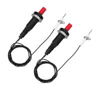 FUNOMOCYA 2 pièces Allumeur à Poussoir pour Réchaud à Gaz Allumeur Piézoélectrique Céramique pour Barbecue Cheminées à Gaz Camping et Cuisine Extérieure Installation Facile et Sécurisée