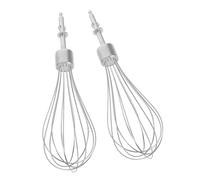 FUNOMOCYA 2 pièces Batteur à Œufs Électrique Acier Inoxydable pour Mélangeur à Main Portable Accessoire pour Crème et Œufs Cuisine Réutilisable
