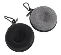 FUNOMOCYA 2 Pièces Boîte à Montre EVA Noire, Anti-Chocs, Anti-Rayures | Doublure en Polaire, Sponges Amovibles, pour Bijoux et Écouteurs, Usage Voyage ou Coiffeuse
