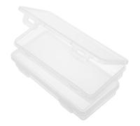 FUNOMOCYA 2 pièces Boîte de Rangement Transparente Multifonction Boîte Protectrice Petite pour Monnaie et Billets Adaptée Bureau et Caisse Enregistreuse