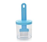 FUNOMOCYA 2 pièces Brosse Barbecue avec Récipient Brosse Résistante Chaleur pour Huile Sauce et Crème pour Viande Pâtisserie Cuisson et Grillades Couleur Aléatoire Couleur Aléatoire