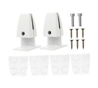 FUNOMOCYA 2 pièces Clips de Fixation T pour Écran de Bureau Pince de Séparation Alliage Daluminium Support de Cloison de Confidentialité pour Espace de Travail Compatible avec Divers Styles