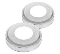 FUNOMOCYA 2 pièces Couvre-platines INOX pour Échelle de Piscine Plaques Décoratives Robustes et Durables de Rechange Sécurisées pour Mains Courantes Échelle Enterrée Lot