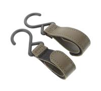 FUNOMOCYA 2 pièces Crochets Poussette Vert Attaches Compactes et Légères avec Mécanisme One-click Accessoires Pratiques pour Harnais Sécurité et Sangles Poussette pour et Voyages