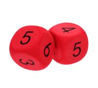 FUNOMOCYA 2 Pièces Dés Géants Mousse EVA Lot pour Jeux Éducatifs et Fêtes Chiffres Visibles Sécurité Garçon Fille pour Apprentissage et Animations