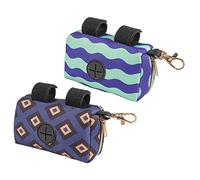 FUNOMOCYA 2 pièces Distributeur de Sacs Poubelle pour Couches Portable et Organiseur de Sacs à Pratique pour Poussette et Voyage Lot de Motif
