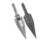 FUNOMOCYA 2 pièces Foret Fendeur Bois Acier Rapide Mèche Résistante pour Diviser Bûches Outil de Menuiserie et Performant