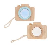 FUNOMOCYA 2 pièces Jouets Éducatifs Garçon Fille Jouets Créatifs Vintage Caméra Multifacette Colorée Jeu Exploration Sensorielle Sécurisée