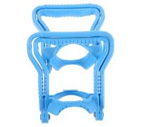 FUNOMOCYA 2 Pièces Lot de 2 Poignées Robustes Bleues pour Bonbonne d'eau d'un Gallon, Support Antidérapant en Plastique Épais, Poignée Ergonomique Compatible Seaux, pour Transport Facile en