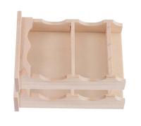 FUNOMOCYA 2 Pièces Miniature Dollhouse Cabinet Japanese Style Mini Wall Cabinet Realistic Wooden Hanging Storage Shelf for DIY Kitchen Living Decor