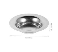 FUNOMOCYA 2 Pièces Plateau de Cire Ronde Acier Inoxydable Accessoire Réutilisable pour Chauffe-Cire Plateau de Remplacement pour Brûleur Huile et Support de Fondant Parfumé