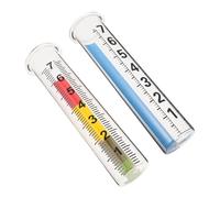 FUNOMOCYA 2 Pièces Pluviomètre Verre Borosilicate Résistant Aux Rayures Lecture Claire Tube de Rechange pour Jardin Extérieur Précis des Précipitations Installation Facile