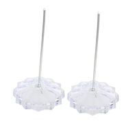 FUNOMOCYA 2 pièces Porte Billets Transparent pour Bureau Support Mémo et Reçu Sécurisé Fourchette pour Notes Tickets et Factures Pratique pour Restaurant et Comptoir