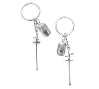 FUNOMOCYA 2 pièces Porte-clés Escrime Souvenir Club Design et Fleuret Accessoires Sport pour Fans et Collectionneurs