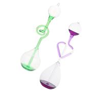 FUNOMOCYA 2 Pièces Sablier Liquide Décoratif Verre Forme de Cœur Minuteur Spiralé Original pour Bureau et Maison Ornement Artistique Relaxant et Élégant