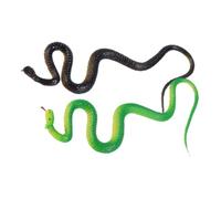 FUNOMOCYA 2 Pièces Serpent Réaliste Modèle Souple Décorations Artificielles pour Farces et Blagues Accessoires pour Effrayer Famille et
