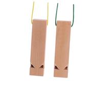 FUNOMOCYA 2 pièces Sifflets Bois pour Garçon Fille Musical Créatif Train Ancien Instrument de Musique Bois pour Développer Imagination Motricité des Garçons et Filles Couleur Aléatoire