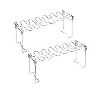 FUNOMOCYA 2 pièces Support de Barbecue Acier Inoxydable pour Cuisses de Poulet pour Activités Plein Air et Camping