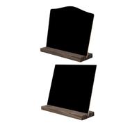 FUNOMOCYA 2 Pièces Tableau Ardoise de Table avec Chevalet Amovible pour Décoration Mariage Bar Fête Support de Message Polyvalent pour Cuisine et Bureau Couleur Aléatoire