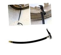 FUNOMOCYA 2 pièces Tuyau de Rallonge Flexible pour Pompe à Air Tube Caoutchouc Accessoire pour Gonfleur Pneu Voiture Connexion Facile à Installer Noir Couleur Aléatoire Couleur Aléatoire