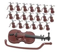FUNOMOCYA 20 Ensembles Mini Violons Décoratifs Café Modèles Simulés Dinstruments de Musique pour Bureau et Garçon Fille