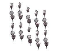 FUNOMOCYA 20 pièces Boîtes à Engrais pour Bonsaï avec Couvercles Plastique Réutilisable Outil de Fertilisation Jardinage Pratique Protection Débordement pour Plantes et Fleurs