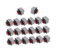 FUNOMOCYA 20 pièces Interrupteur Souris Silencieux Bouton Poussoir Miniature Vertical Micro-Interrupteur Tactile Rapide Installation Facile pour Électronique Compacte