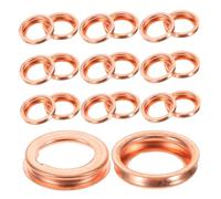 FUNOMOCYA 20 Pièces Joint de Vidange Huile Alliage Résistant Corrosion Rondelle Étanchéité pour Bouchon de Huile Compatible Altima Qashqai Kit de Remplacement pour Protection Anti-fuite