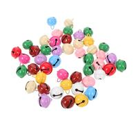 FUNOMOCYA 200 Pièces Christmas Craft Bells Vibrant Candy Colors Baking Paint Coated Mini Jingle Bells for DIY Holiday Decorations and Gift Wraps