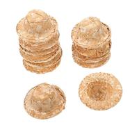 FUNOMOCYA 24pièces Chapeaux Tissés Miniatures pour Décorations Accessoires Photo Et Bricolage Chapeaux pour Animaux Et Activités
