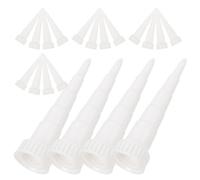FUNOMOCYA 25 Embouts De Rallonge Pour Tubes De Colle Et Calfeutrage Embouts De Rechange Pour Tubes De Calfeutrage Blancs