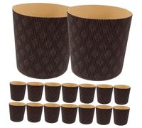 FUNOMOCYA 25 Pièces Caissettes Papier Panettone Greaseproof pour Muffins Cupcakes Pâtisserie Mariage Fête