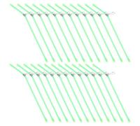 FUNOMOCYA 25 Pièces Connecteur de Plastique Vert Tube Courbé Anti-enchevêtrement Séparateur de Lignes pour Carpe et Truite Accessoires Légers et Flexibles pour Montage de Leurres