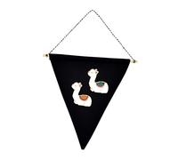 FUNOMOCYA 2pièces Bannière Pour Broche Bannière Pour Fanion Bannière Pour Badge Suspendu Affichage Mural à Épingles Pour Broche Pour Suspendues Noir