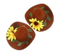 FUNOMOCYA 2pièces Chapeau De Poupée Et Bouchon De Vin Bouteille Décorations De Bouteille De Vin Mini pour Miniature