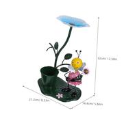 FUNOMOCYA 2pièces Mangeoires à Oiseaux Décoratives Métal pour Jardin Extérieur Statuettes Ornées Alimentation pour Petits Oiseaux