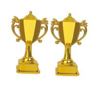 FUNOMOCYA 2pièces Mini-trophées Plastique pour Maison De Poupée Petites Coupes De Trophée pour Décoration De Gâteau Et Récompenses pour Garçon Fille
