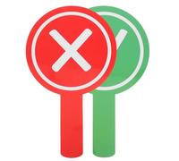 FUNOMOCYA 2pièces Panneaux de Vote pour ouble Face avec Mention Oui Non pour Réponse Élèves Apprentissage Interactif Mobilisation Élèves