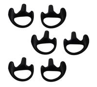FUNOMOCYA 3 Paires Moule Auriculaire en Silicone Noir pour Écouteurs à | Insert Compatible Kits Audio à Tube Bobine, Maintien Sûr, Confort Solide, pour Sport Intense